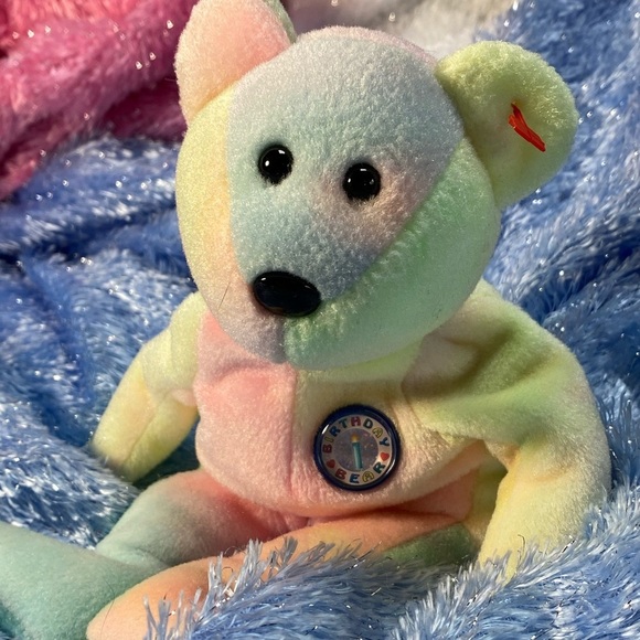 ๐4/$25๐ Birthday Bear BB Beanie Bear Teddy - Picture 8 of 12